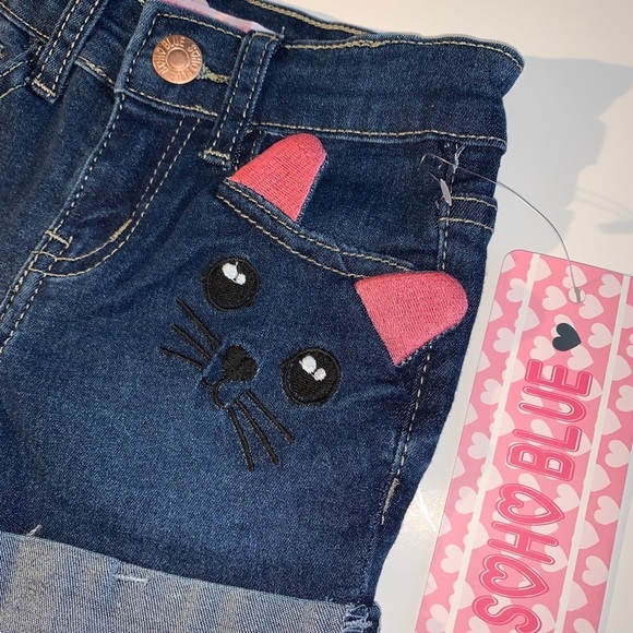 Girls Denim cut off shorts 4T - Picture 2 of 4